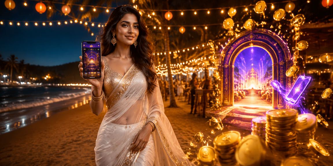 Indian woman using mobile payment on betting platform