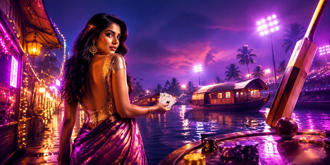 Night market in Kerala with lottery and local cultural fest